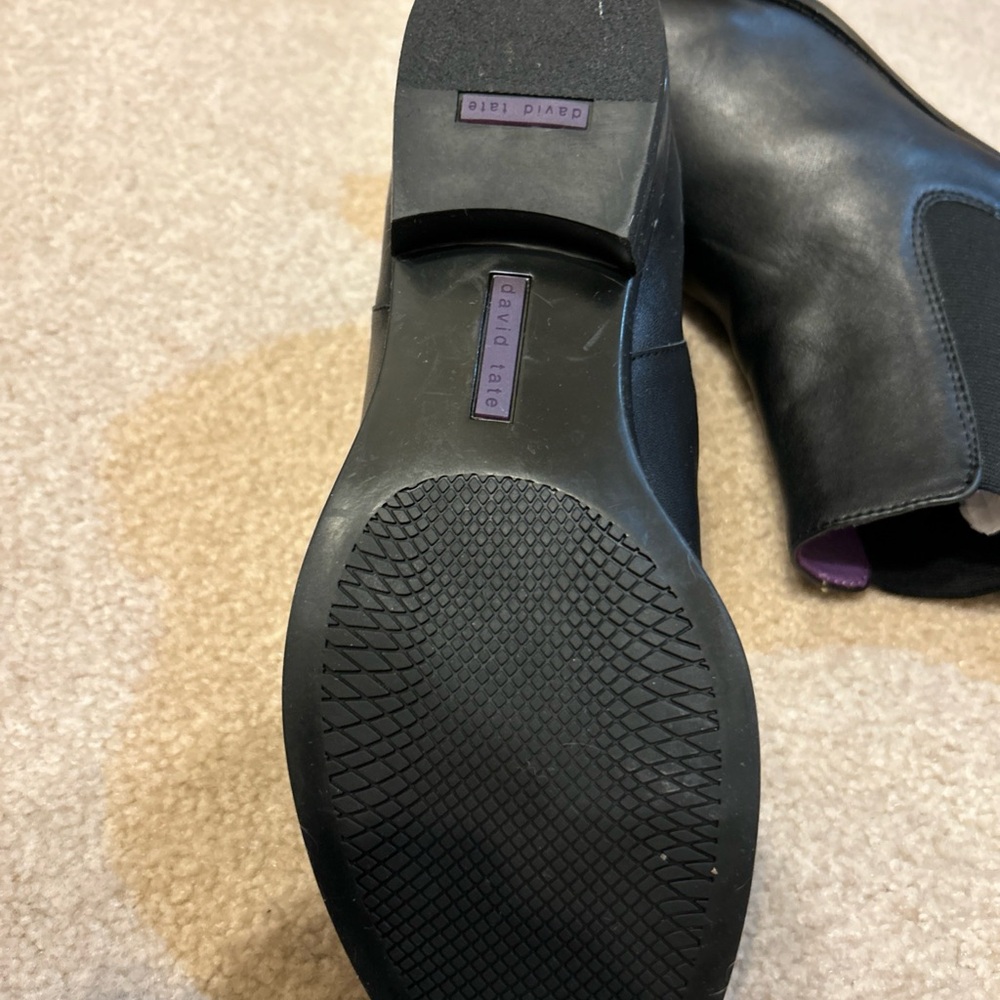 David Tate Black Ankle Boots - Picture 4 of 8